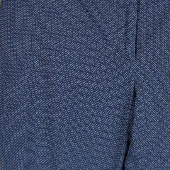Mario Serrani Made in Italy Woman's Size 8 Blue Black Geometric Shape Trousers - Picture 12 of 13